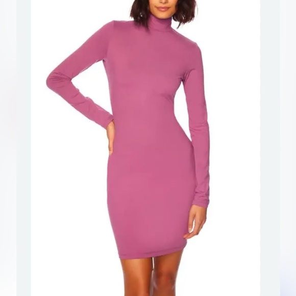Susana Mónaco Bodycon Mock Neck Long Sleeve Dress - Picture 5 of 7